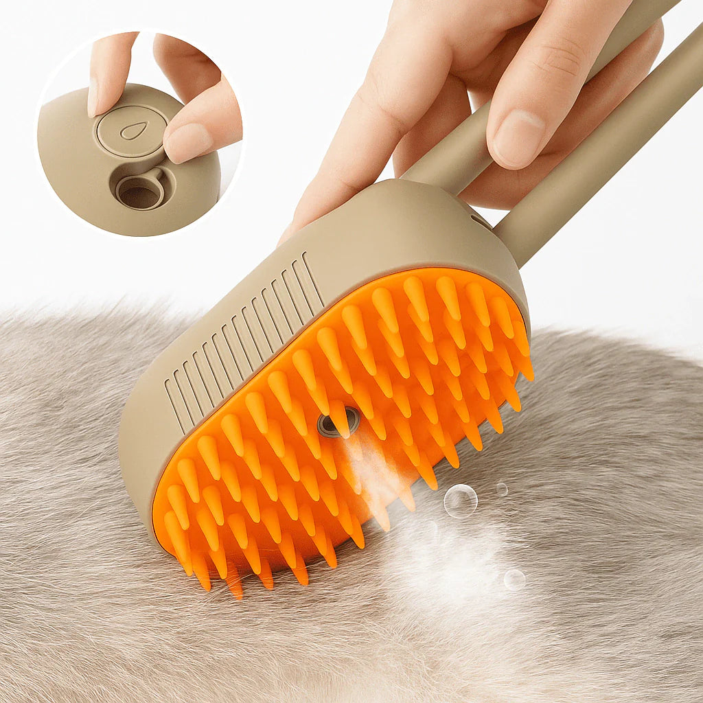 Cepillo de vapor para perros