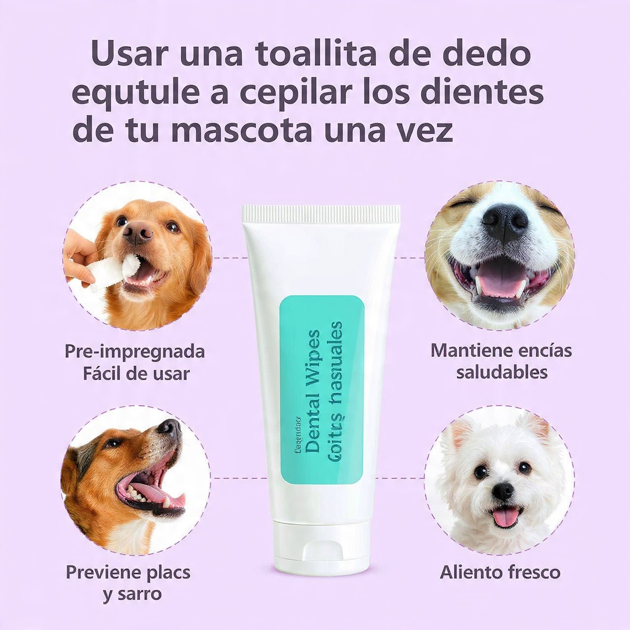 Dedales Dentales Premium para Perros y Gatos | Limpieza Bucal y Cuidado del Aliento