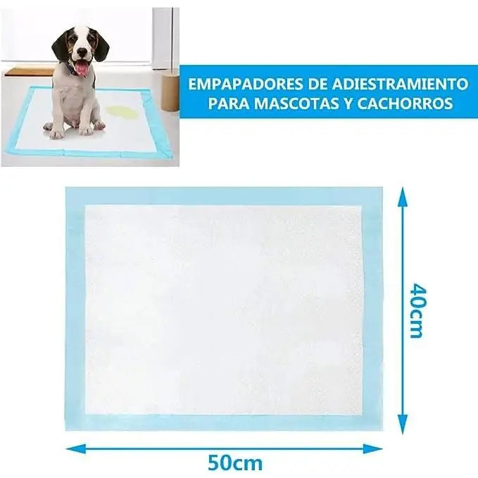 Disposable Puppy Training Pads for Dogs and Cats, Super Absorbent Pee Pads made of High-Density Cellulose and Polymer, Leak Proof and Non-Slip, Ideal for Housebreaking and Odor Control.