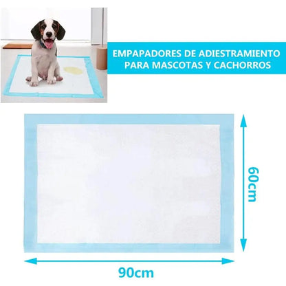 Disposable Puppy Training Pads for Dogs and Cats, Super Absorbent Pee Pads made of High-Density Cellulose and Polymer, Leak Proof and Non-Slip, Ideal for Housebreaking and Odor Control.