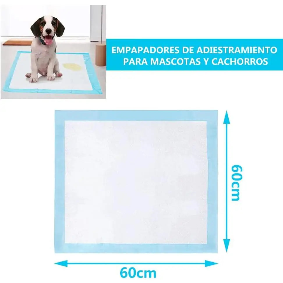 Disposable Puppy Training Pads for Dogs and Cats, Super Absorbent Pee Pads made of High-Density Cellulose and Polymer, Leak Proof and Non-Slip, Ideal for Housebreaking and Odor Control.