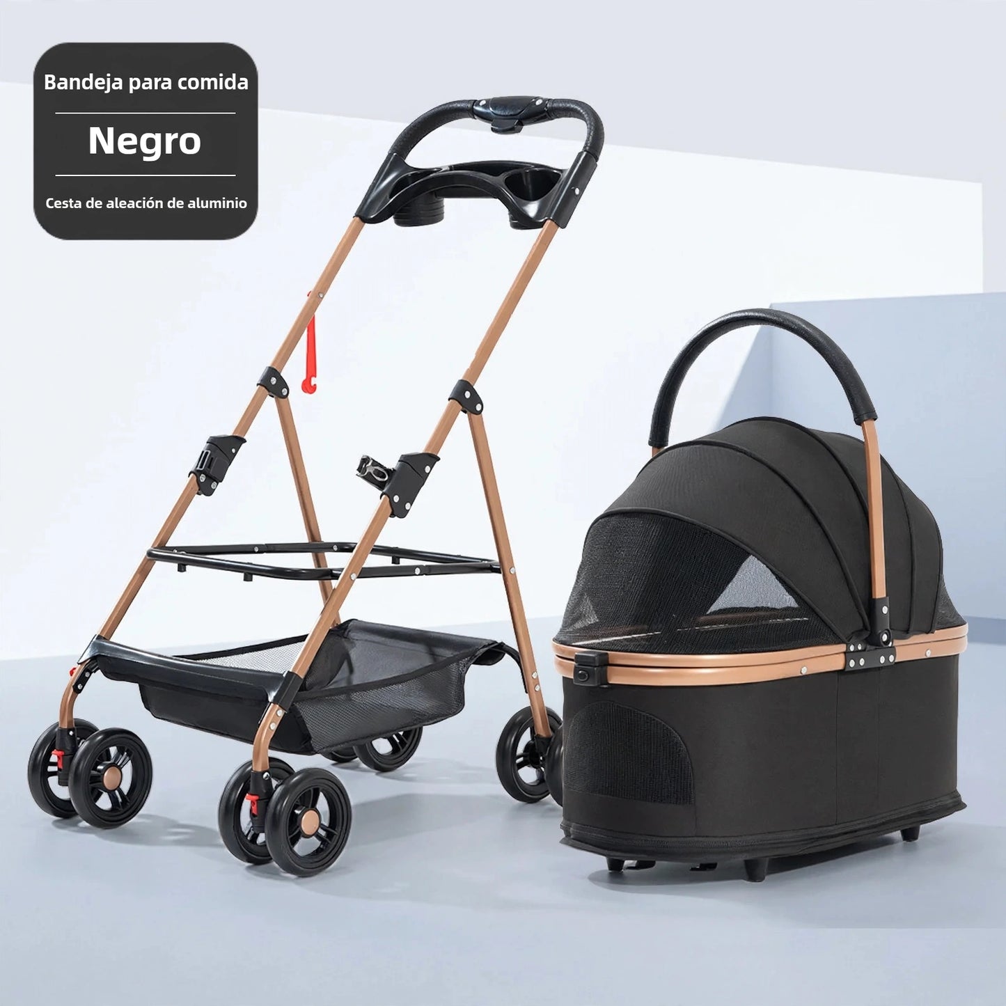 Carrito para Mascotas 3 en 1 Premium