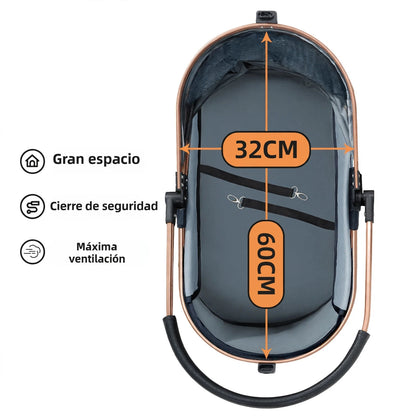 Carrito para Mascotas 3 en 1 Premium