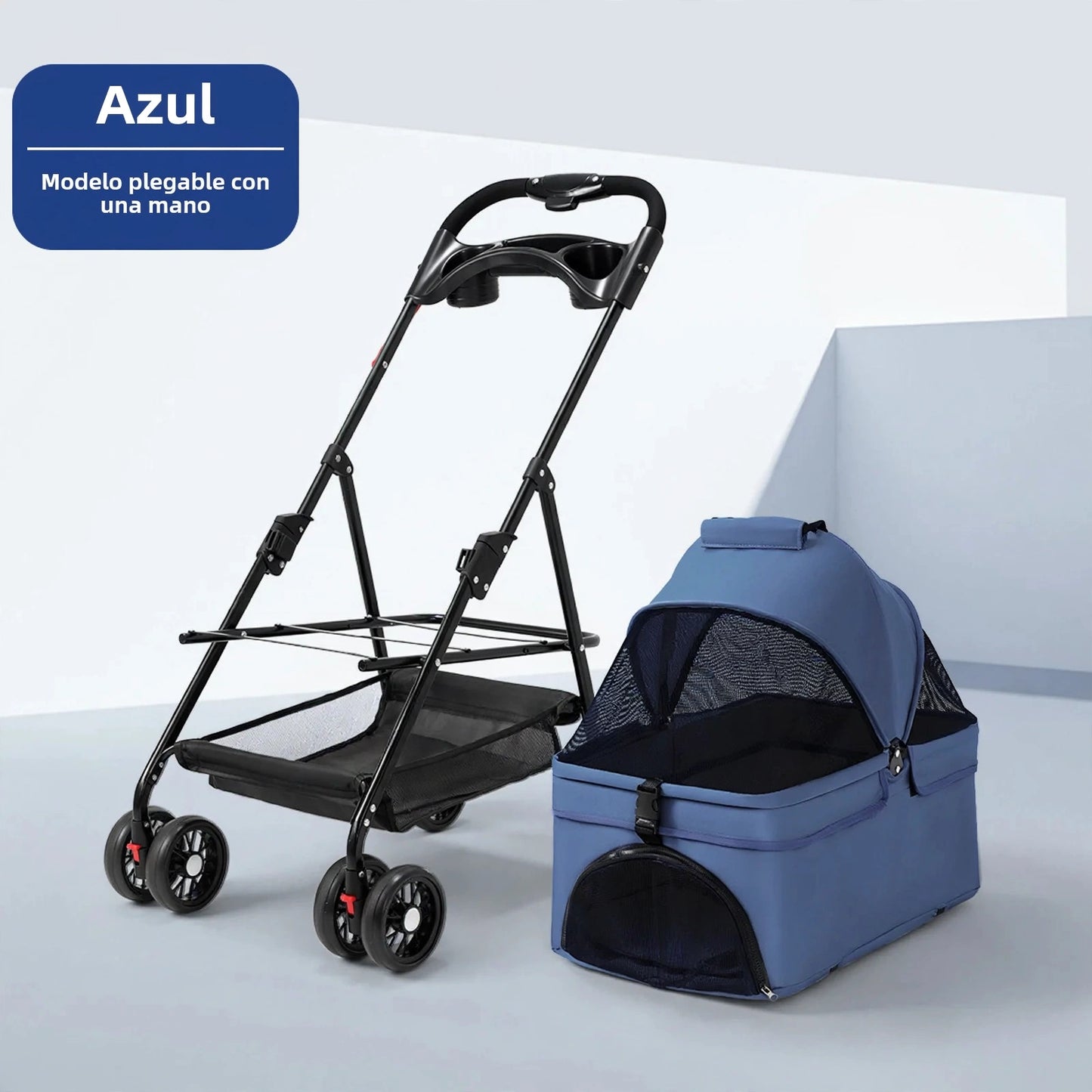 Carrito para Mascotas 3 en 1 Premium