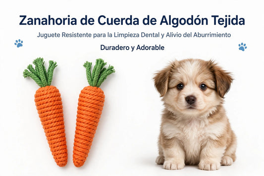 Juguete Zanahoria Cuerda Perro Pequeño Limpieza Dental